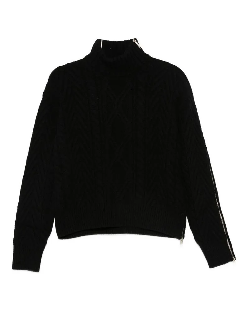 Semicouture Rollkragenpullover - Schwarz Schwarz