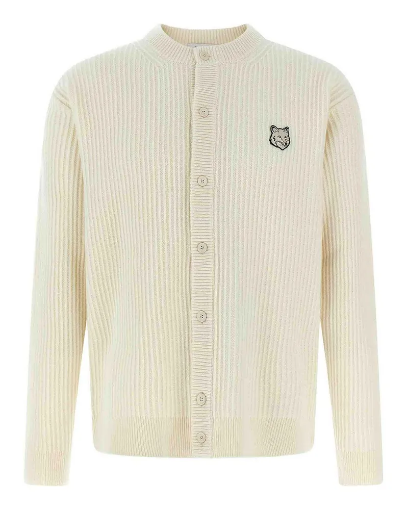 Kitsuné Cardigan - Weiß Weiß