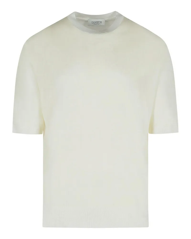 Laneus Rundhalspullover - Creme Creme