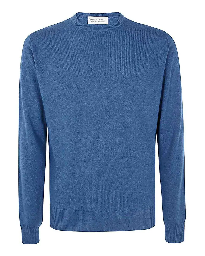 Filippo de Laurentiis Rundhalspullover - Blau Blau