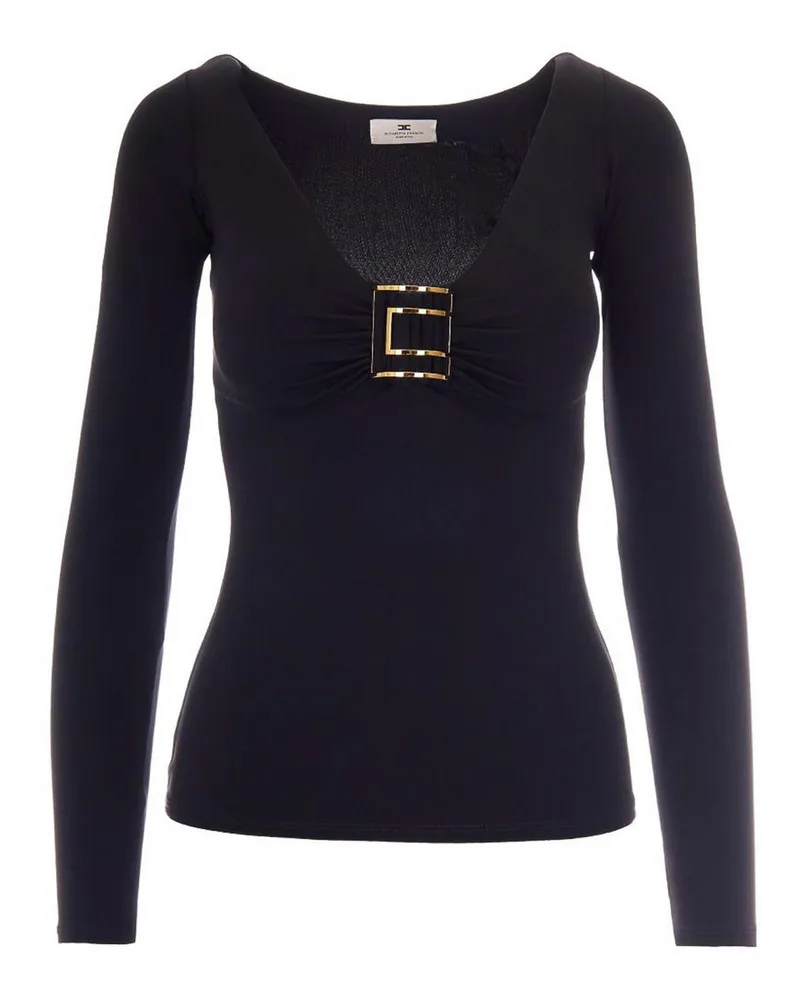 Elisabetta Franchi Hemd - Schwarz Schwarz