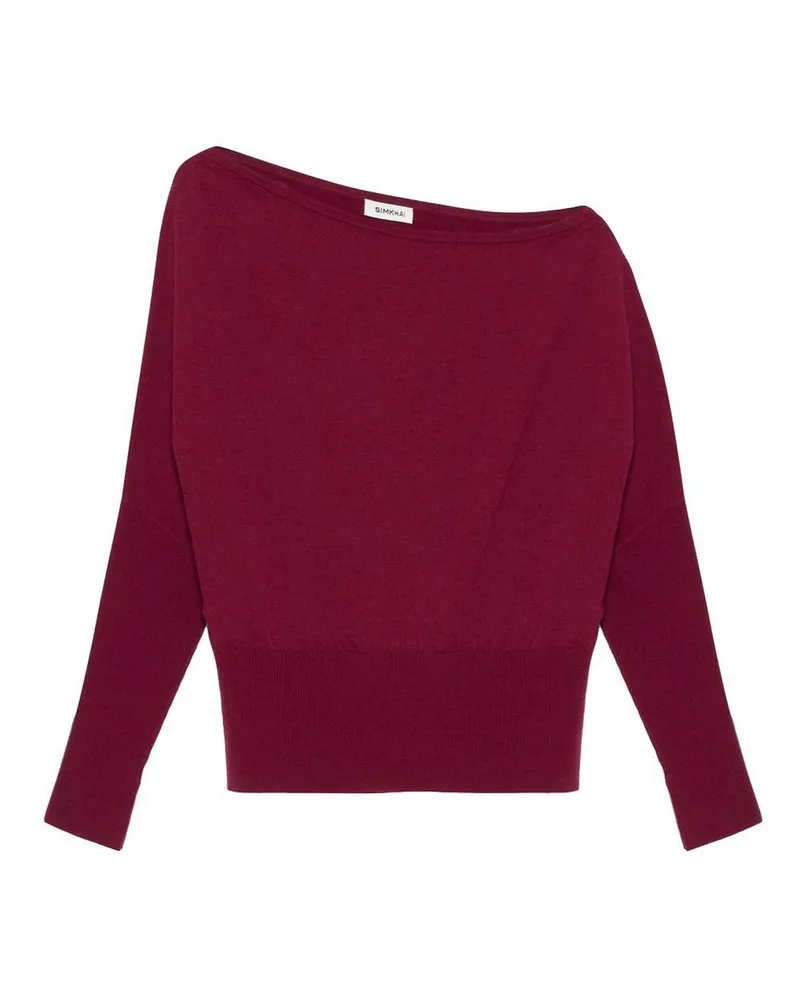 Jonathan Simkhai Rundhalspullover - Rot Rot