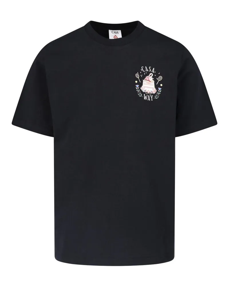 Casablanca Paris T-Shirt - Schwarz Schwarz