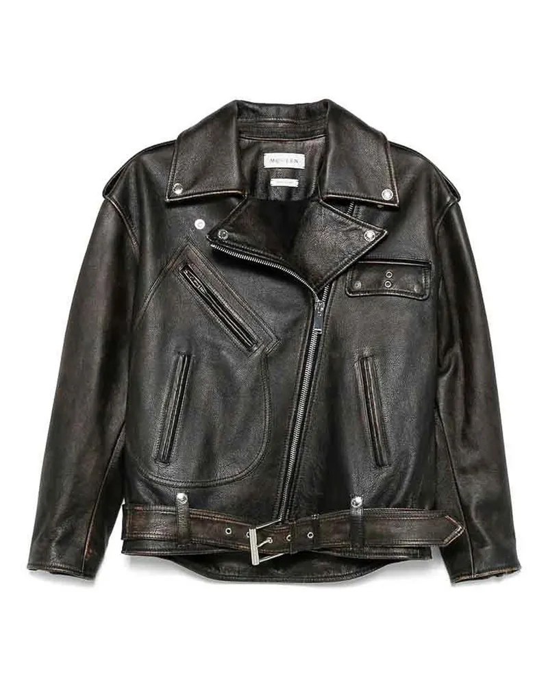 Alexander McQueen Ledermantel - Camel Camel
