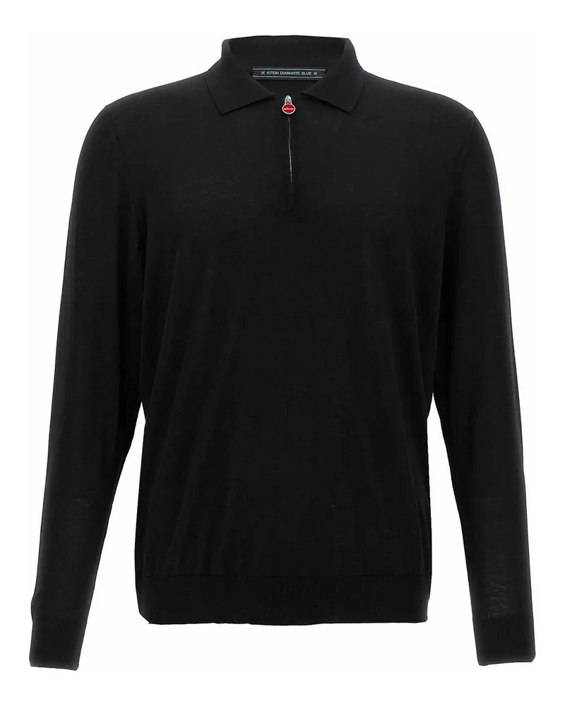 Kiton Poloshirt - Schwarz Schwarz