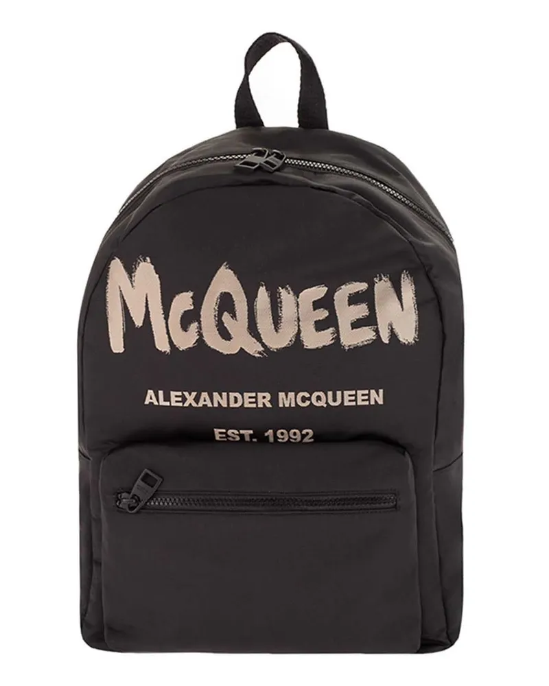 Alexander McQueen Rucksack - Schwarz 