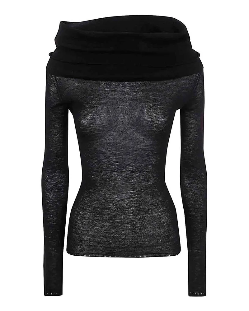 Filippa K Top - Schwarz Schwarz