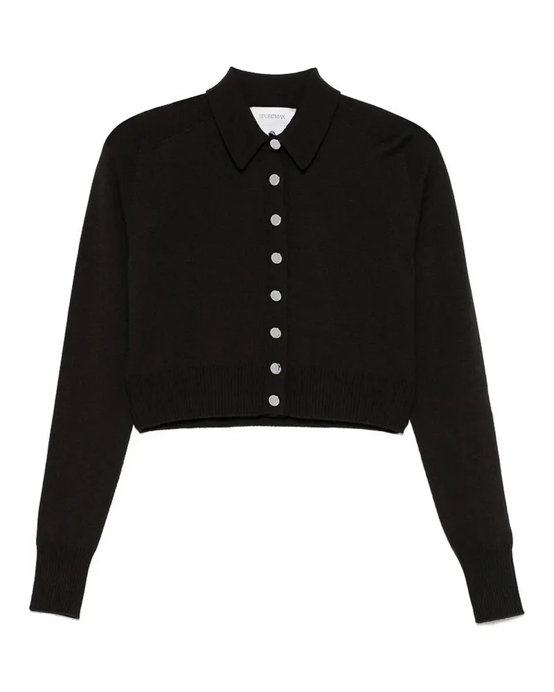 SPORTMAX Rundhalspullover - Schwarz Schwarz