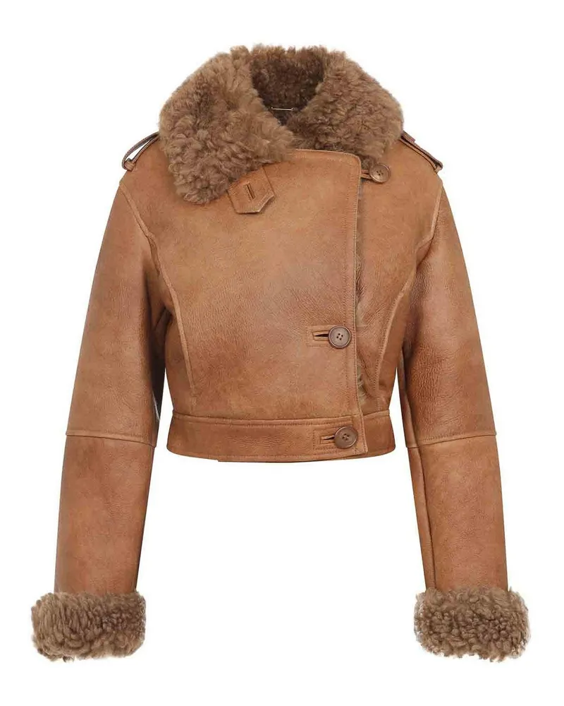 Chloé Lederjacke - Braun Braun