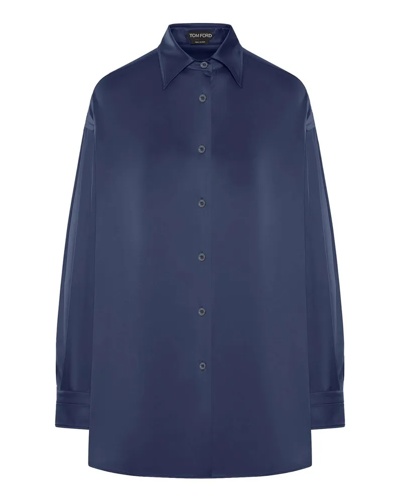 Tom Ford Bluse - Blau Blau