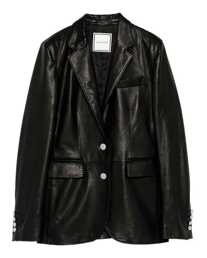 Tagliatore Lederjacke - Schwarz Schwarz