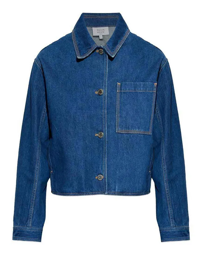 Kitsuné Hemd - Jeansblau Jeansblau