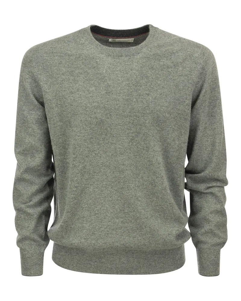 Brunello Cucinelli Rundhalspullover - Grau Grau