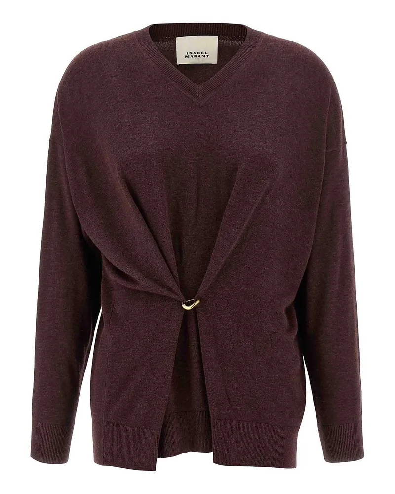 Isabel Marant Rundhalspullover - Dunkelrot Dunkelrot