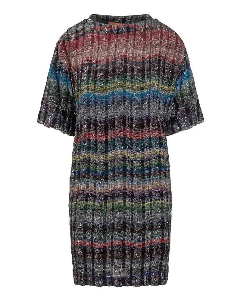 Missoni Kurzes Kleid - Schwarz Schwarz
