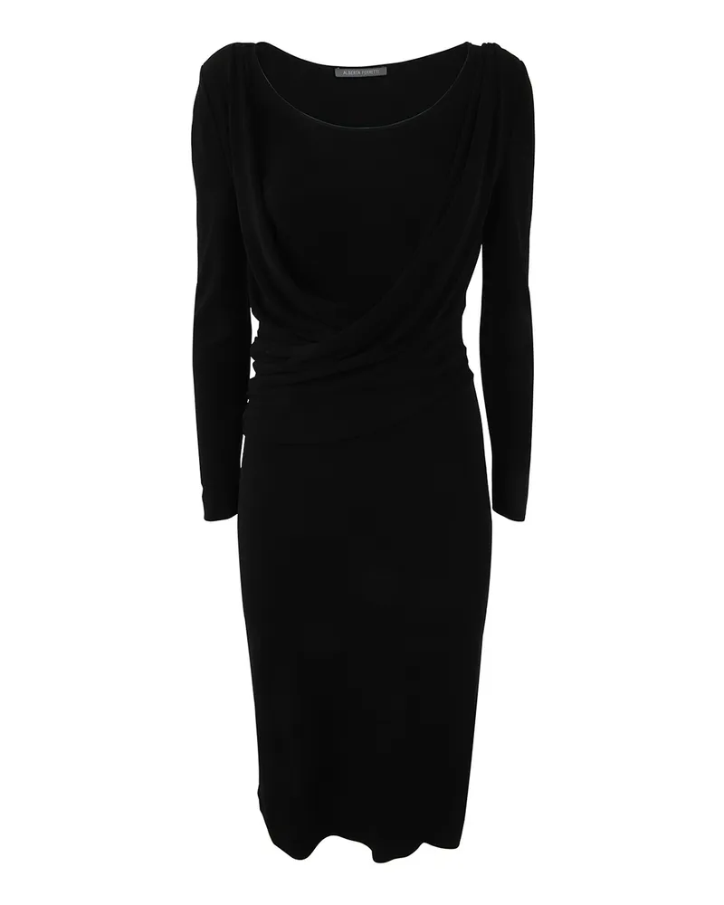 Alberta Ferretti Knielanges Kleid - Schwarz Schwarz