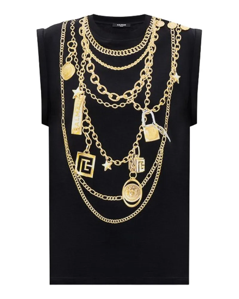 Balmain Top - Schwarz Schwarz