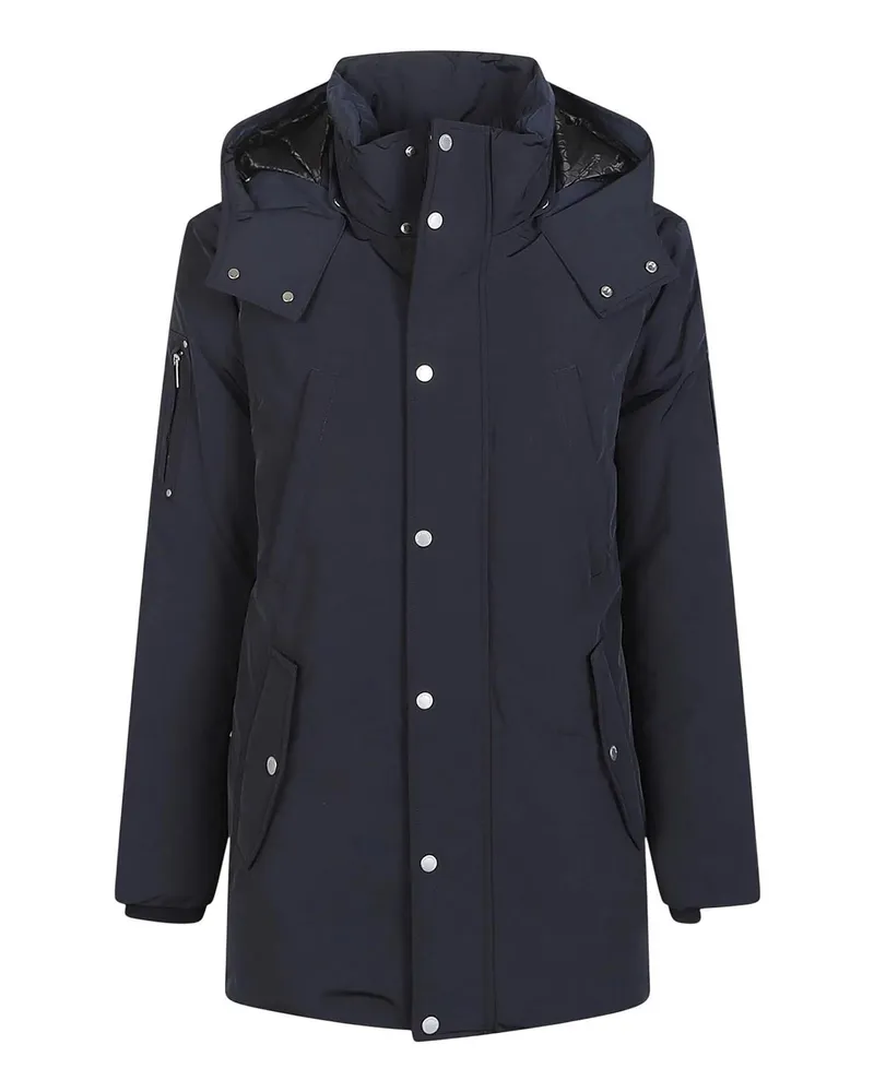 Moose Knuckles Knielanger Mantel - Blau Blau