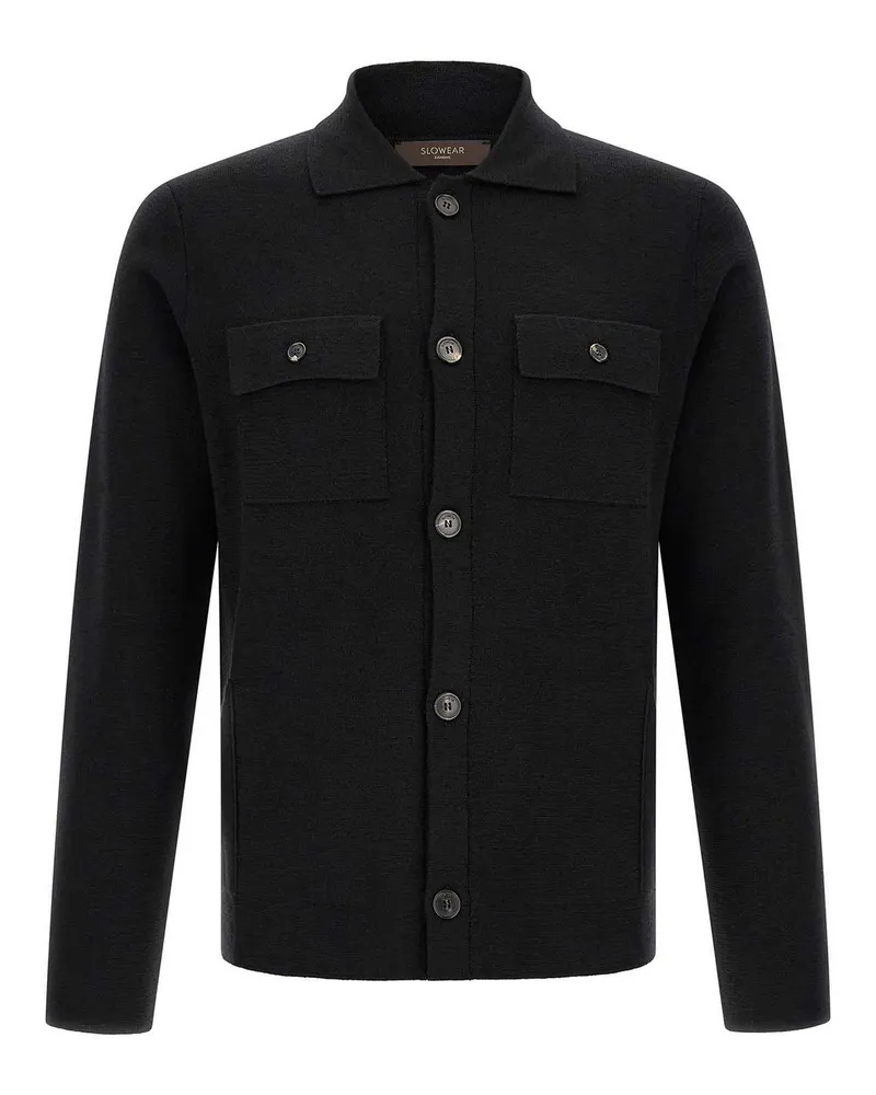 Zanone Cardigan - Schwarz Schwarz