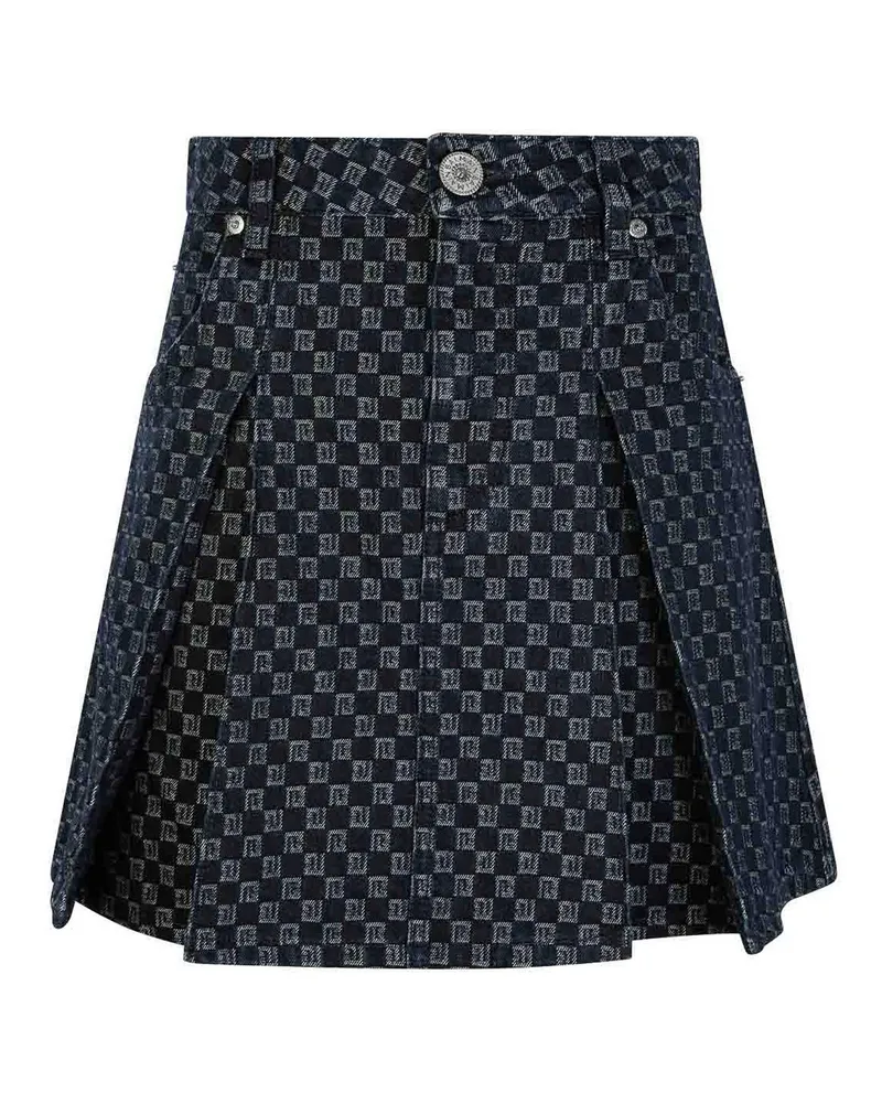 Balmain Midirock - Hellbeige Schwarz