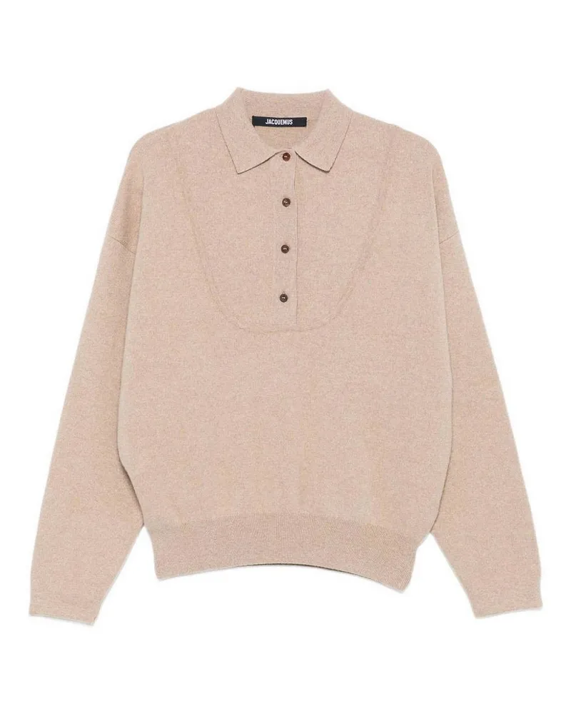 Jacquemus Rundhalspullover - Beige Beige