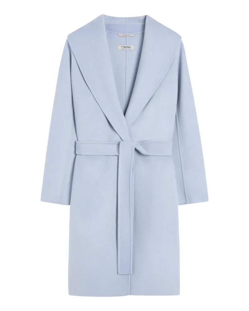 Max Mara Kurzer Mantel - Hellblau Hellblau