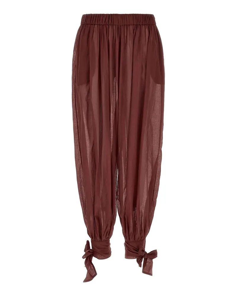 ANDAMANE Casual Hose - Dunkelrot Dunkelrot