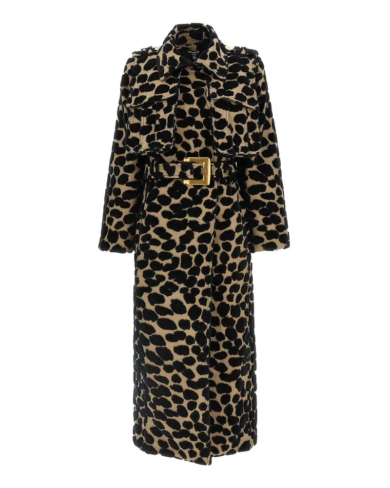 Balmain Kurzer Mantel - Bunt Bunt
