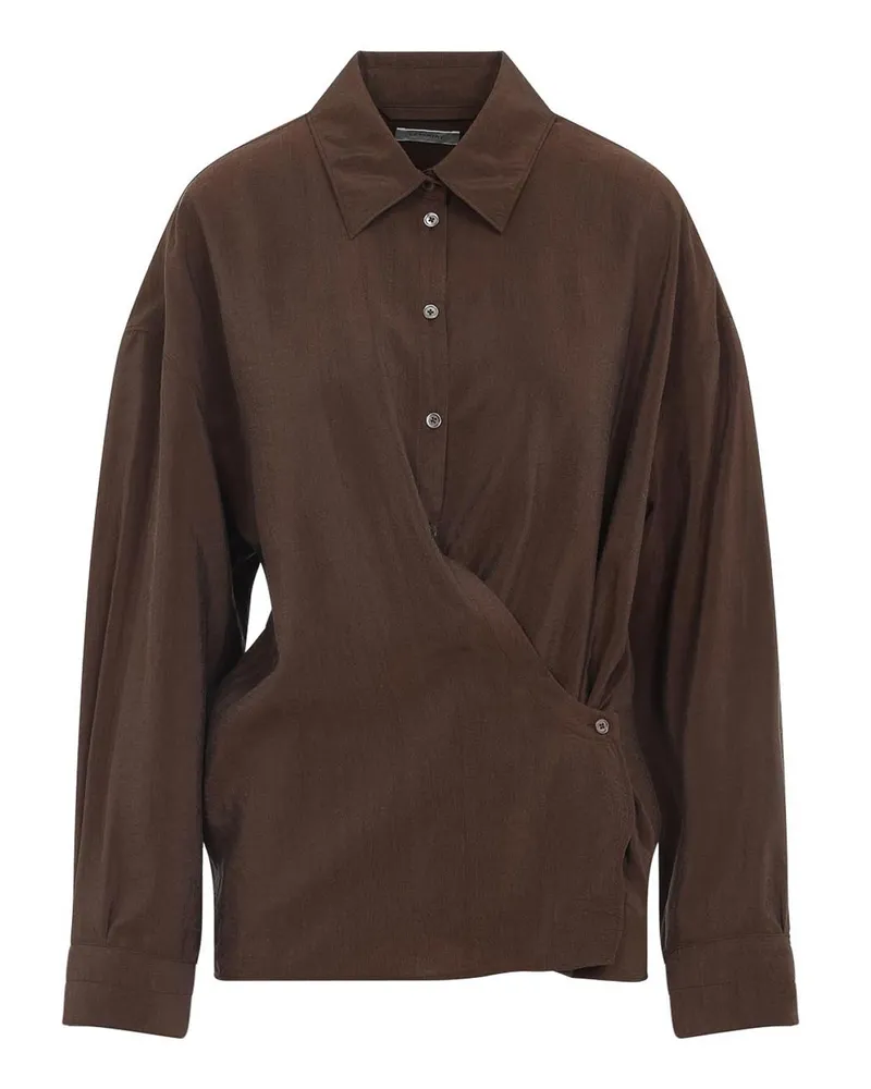 Christophe Lemaire Hemd - Braun Braun