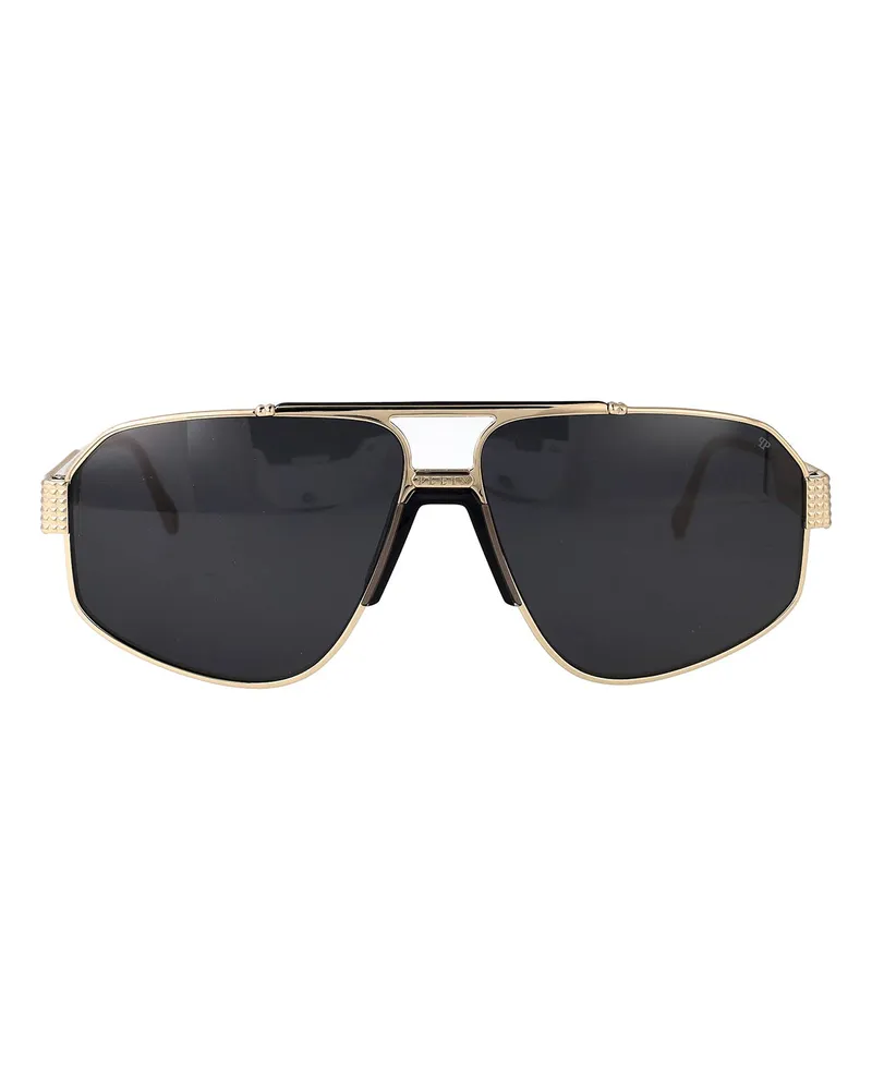 Philipp Plein Sonnenbrille - Schwarz Schwarz