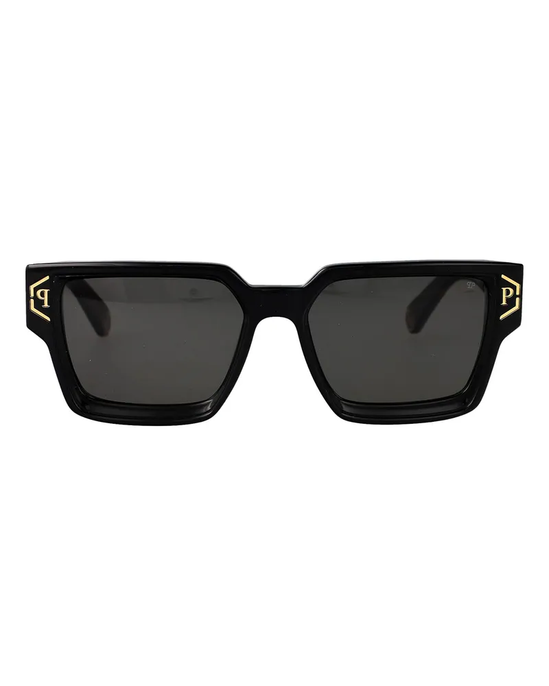 Philipp Plein Sonnenbrille - Schwarz Schwarz