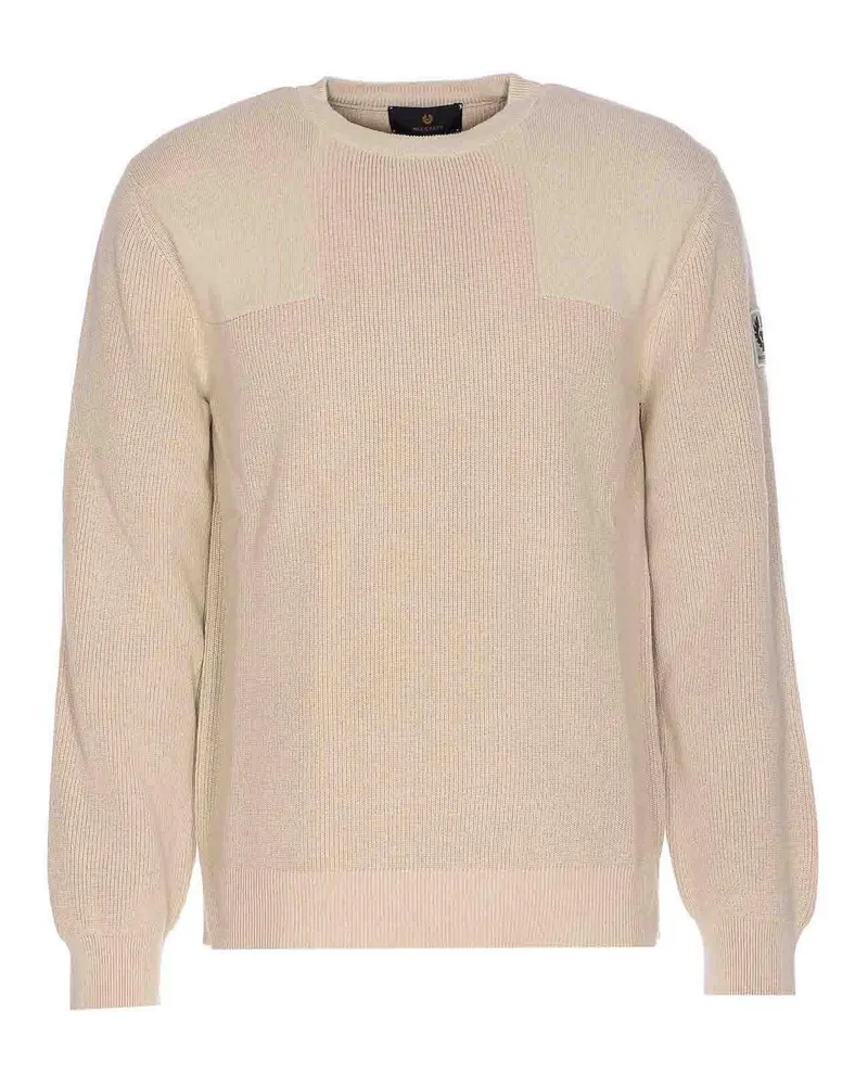 Belstaff Rundhalspullover - Beige Beige