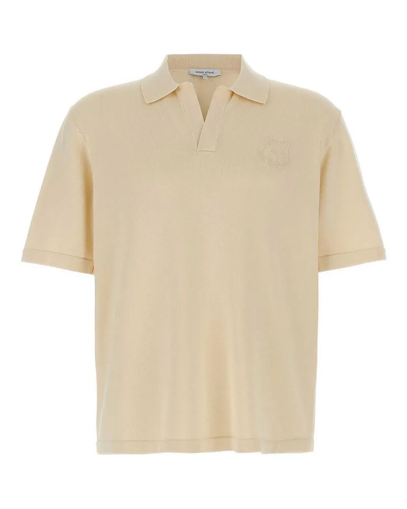 Kitsuné Poloshirt - Beige Beige