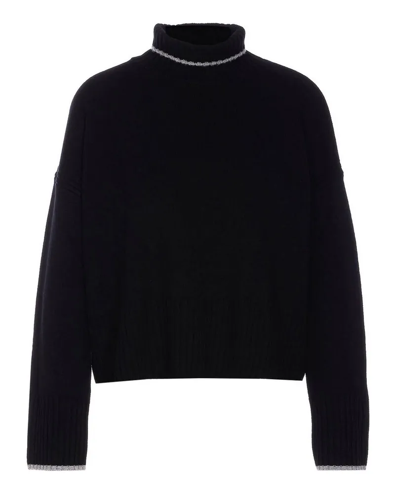 Pinko Rundhalspullover - Schwarz Schwarz
