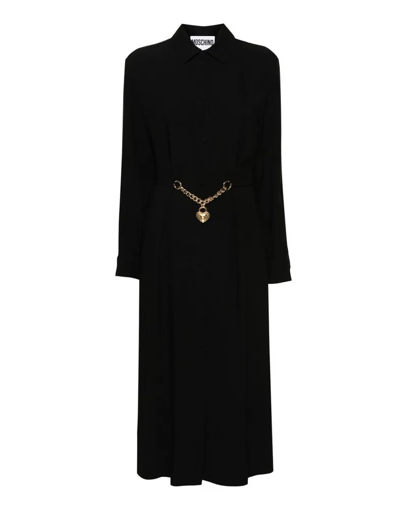 Moschino Maxikleid - Schwarz Schwarz