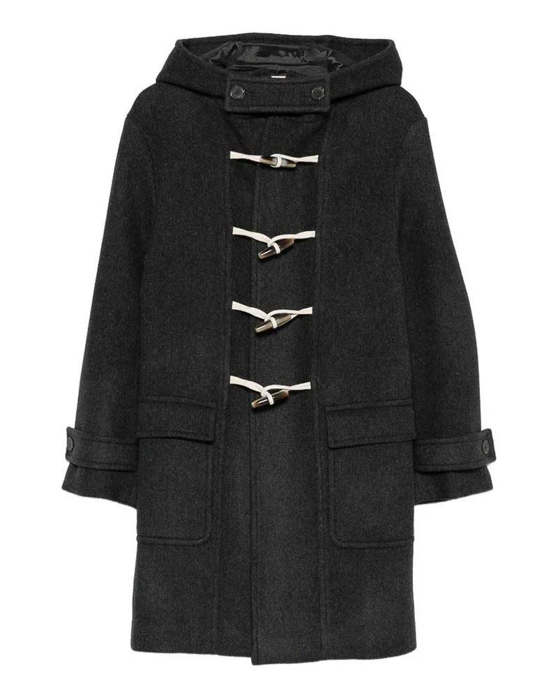 Semicouture Knielanger Mantel - Grau Grau
