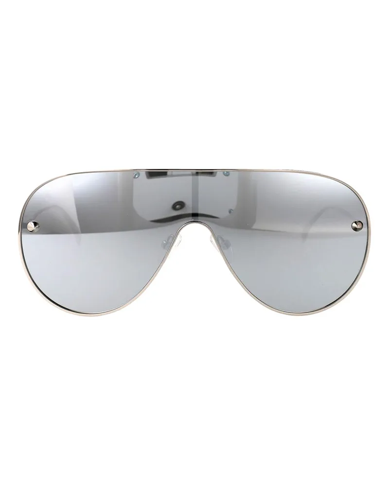 Alexander McQueen Sonnenbrille - Silber Silber