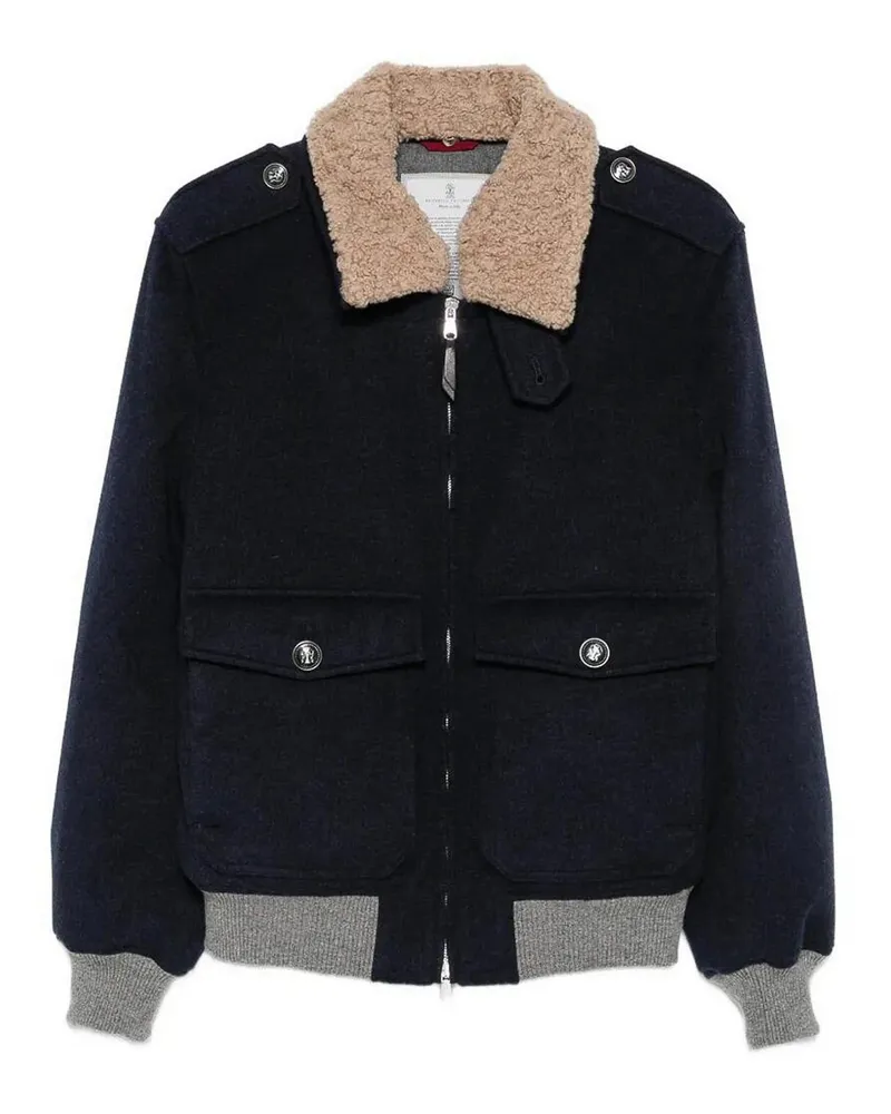Brunello Cucinelli Bomberjacke - Blau Blau