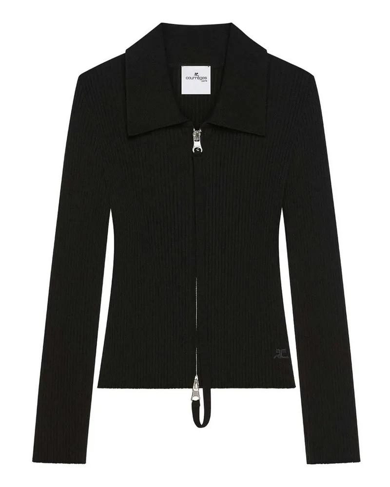 Courrèges Cardigan - Schwarz Schwarz