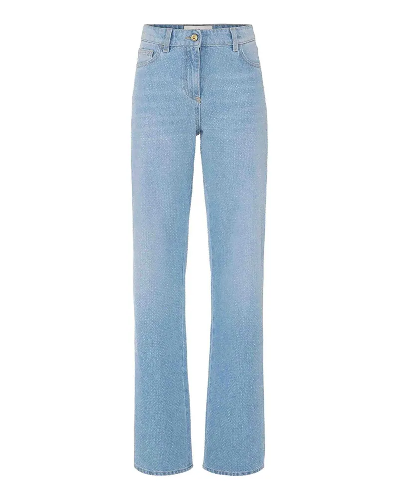 Elisabetta Franchi Straight Leg Jeans - Hellblau Hellblau