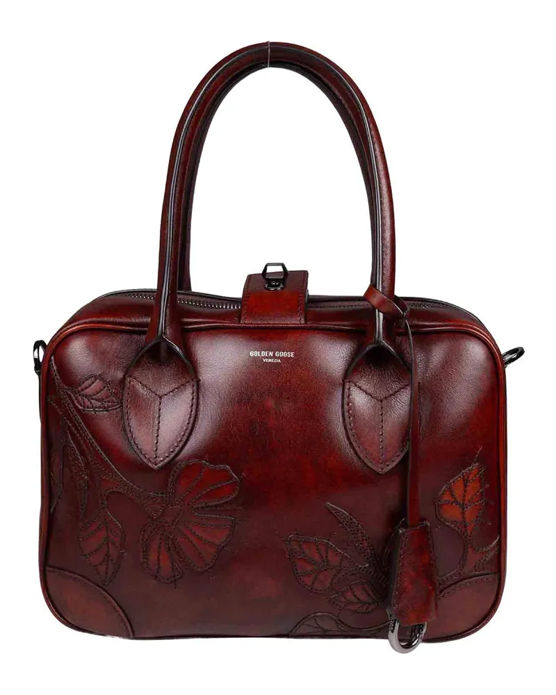 Golden Goose Shopper - Creme Rot