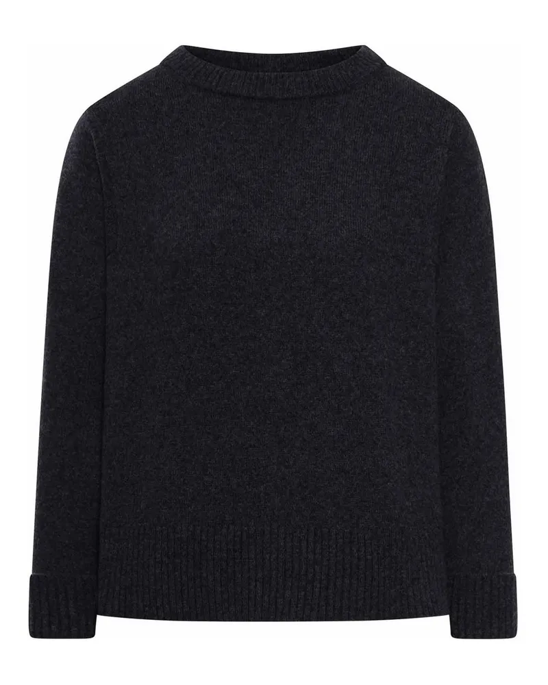 Roberto Collina Rundhalspullover - Schwarz Schwarz