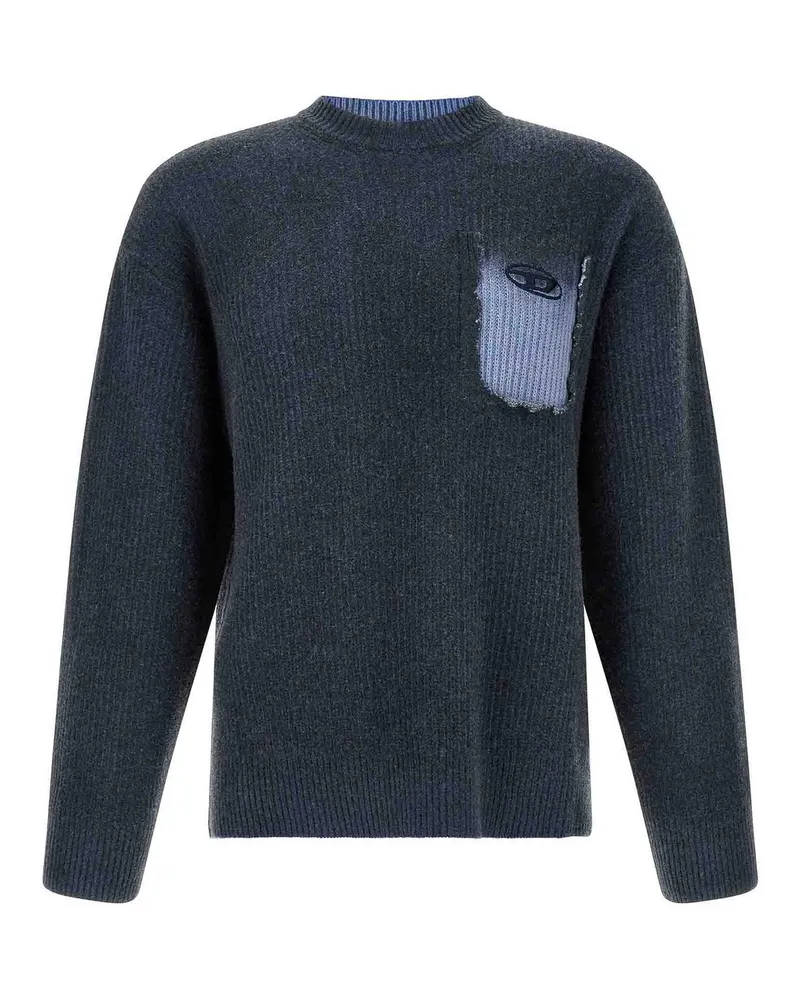 Diesel Rundhalspullover - Blau Blau