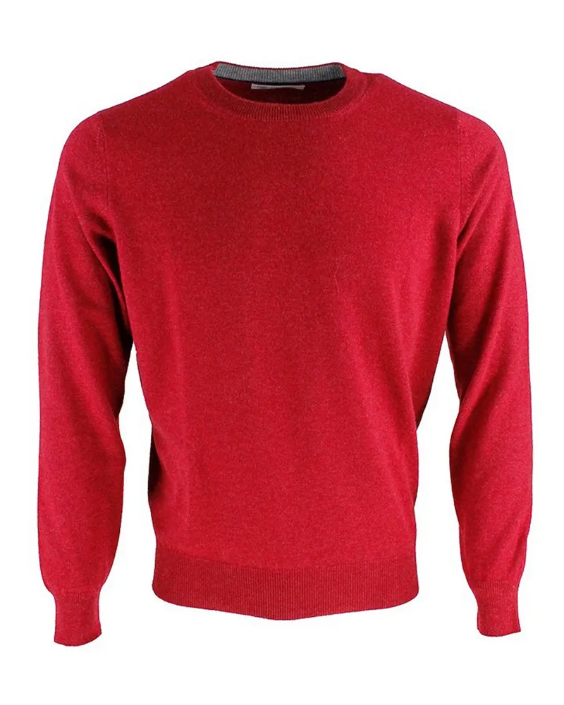 Brunello Cucinelli Rundhalspullover - Rot Rot