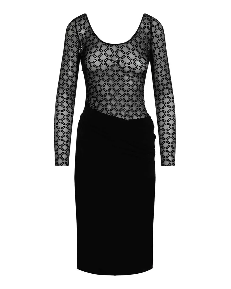 Givenchy Knielanges Kleid - Schwarz Schwarz