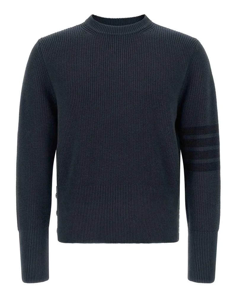 Thom Browne Rundhalspullover - Blau Blau