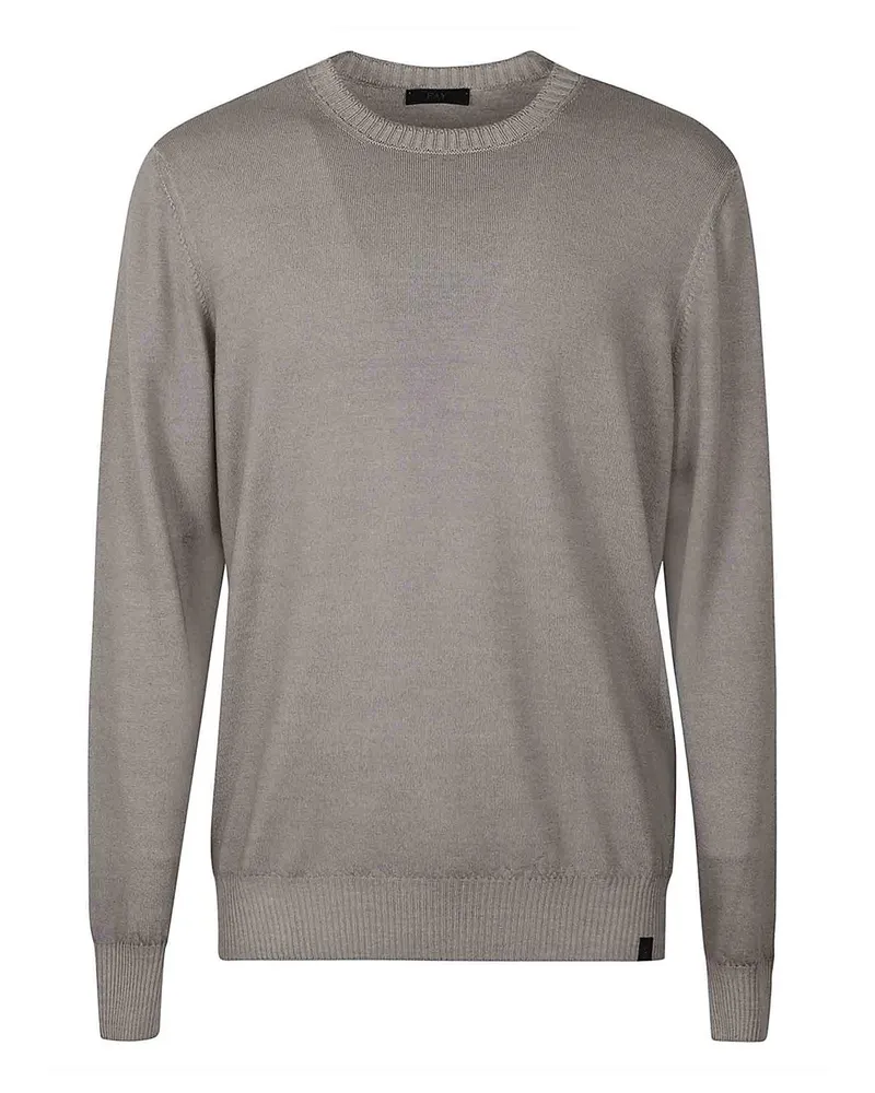 Fay U-Boot-Pullover - Grau Grau