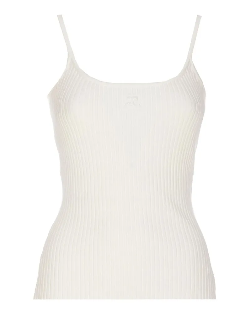 Courrèges Top - Weiß Weiß