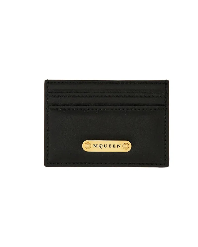 Alexander McQueen Portemonnaie - Schwarz Schwarz