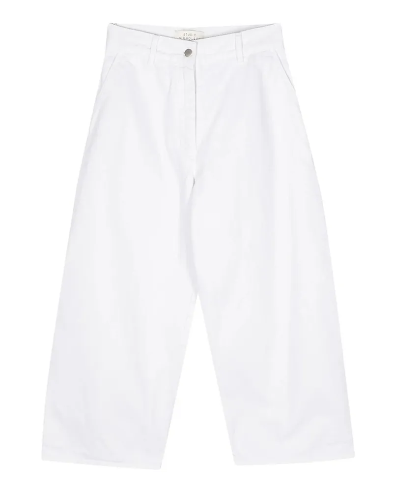 Studio Nicholson Casual Hose - Weiß Weiß